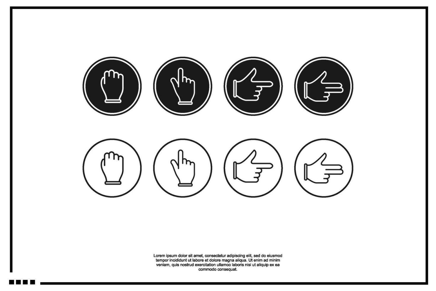 hand icon or logo vector