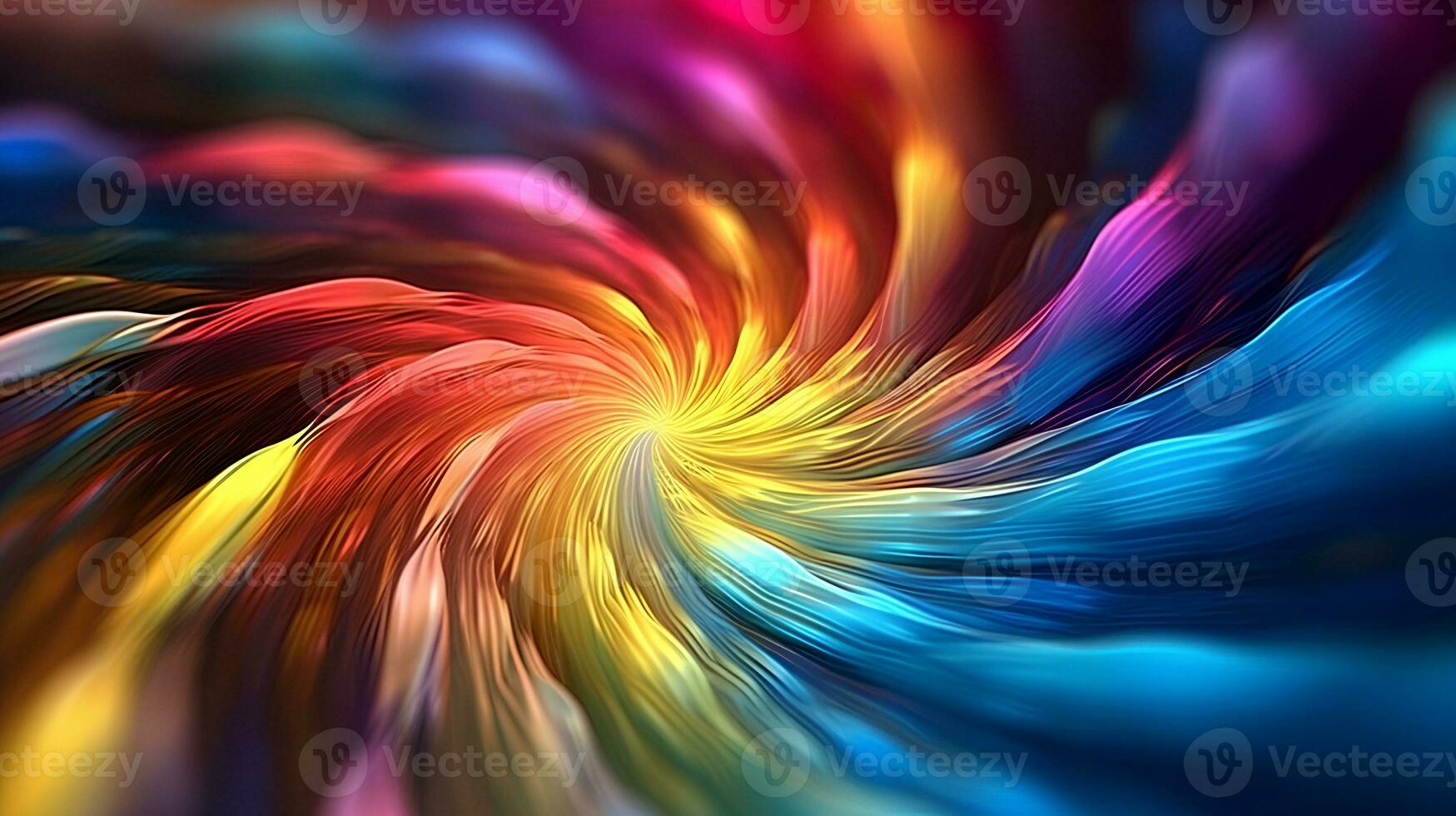 Beautifull abstract bubbles and waves colored photo