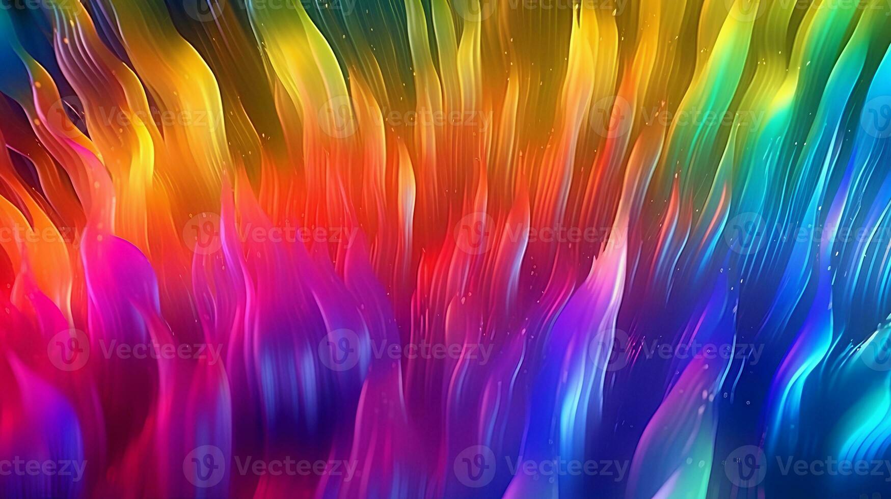 Beautifull abstract bubbles and waves colored photo