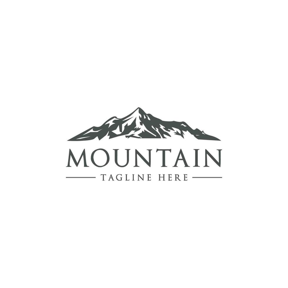 mountain logo design creative art vector