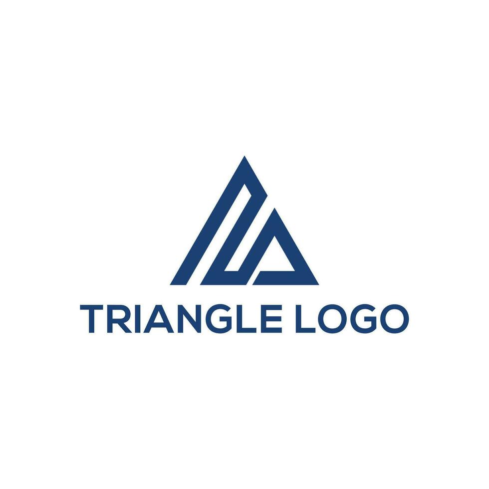 triangle logo simple and clean design vector