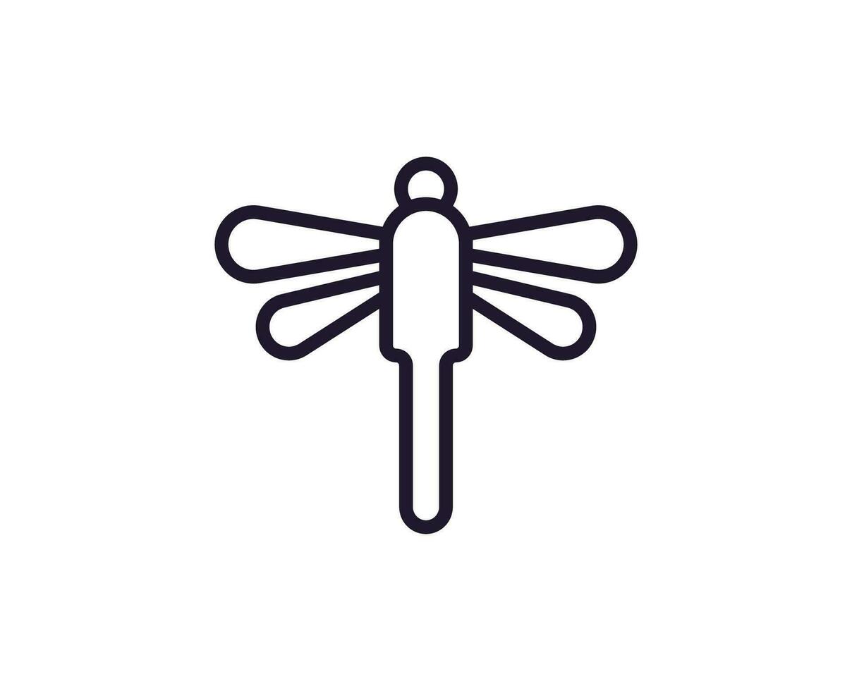 Bug concept. Single premium editable stroke pictogram perfect for logos, mobile apps, online shops and web sites. Vector symbol isolated on white background.
