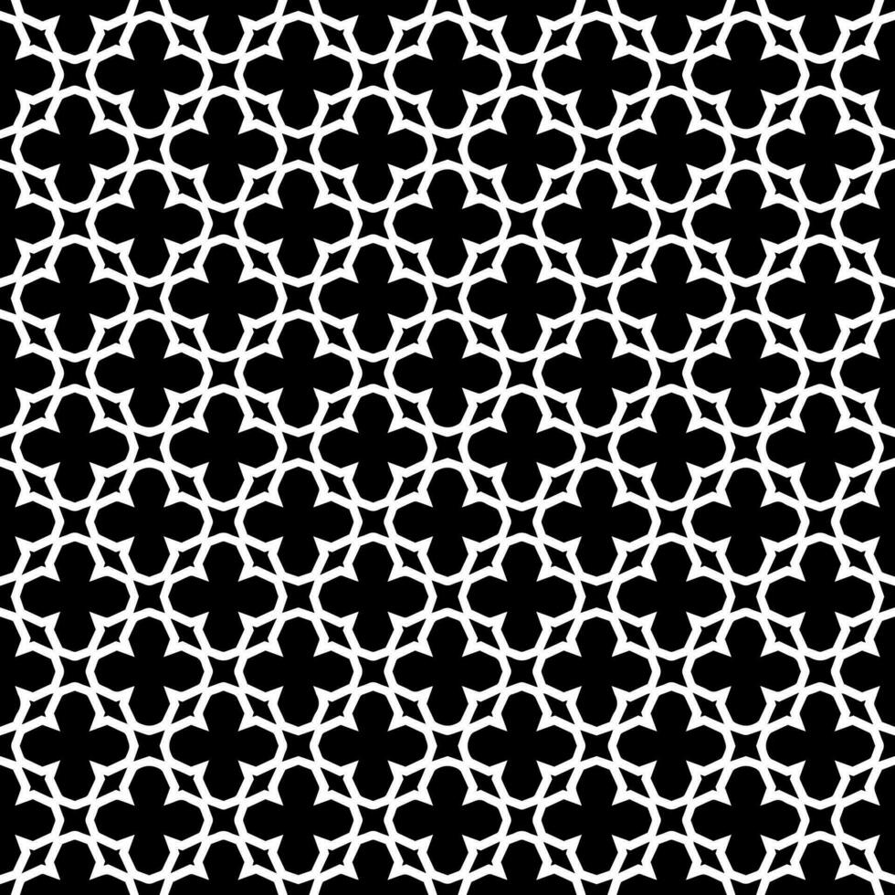 textura de patrón transparente en blanco y negro. diseño gráfico ornamental en escala de grises. adornos de mosaico. plantilla de patrón vector