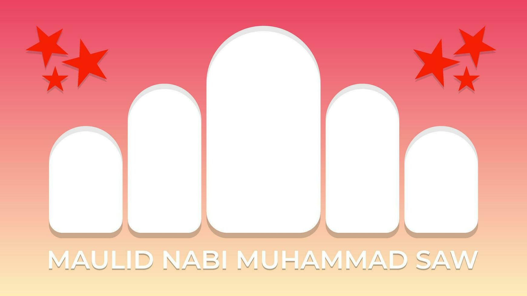 Islamic gradient modern and clean background vector