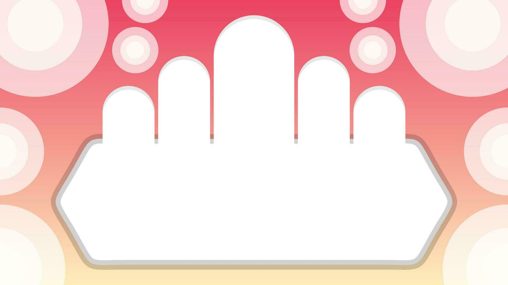 Islamic gradient modern and clean background vector