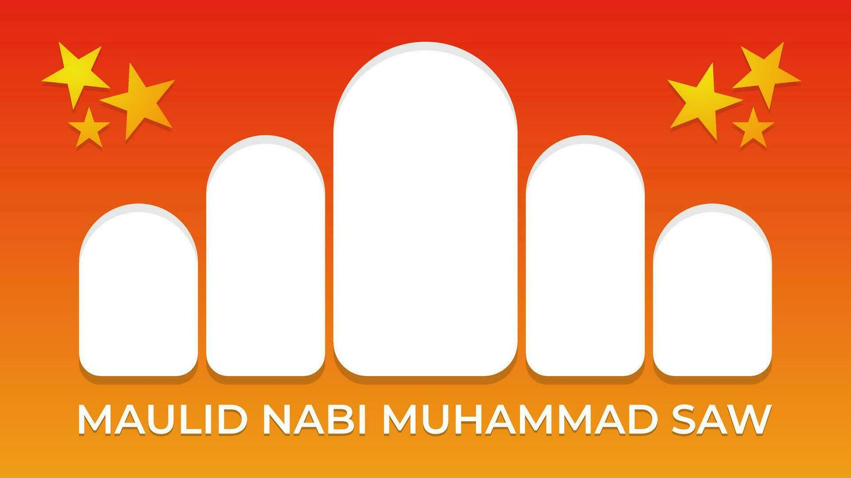 Islamic gradient modern and clean background vector