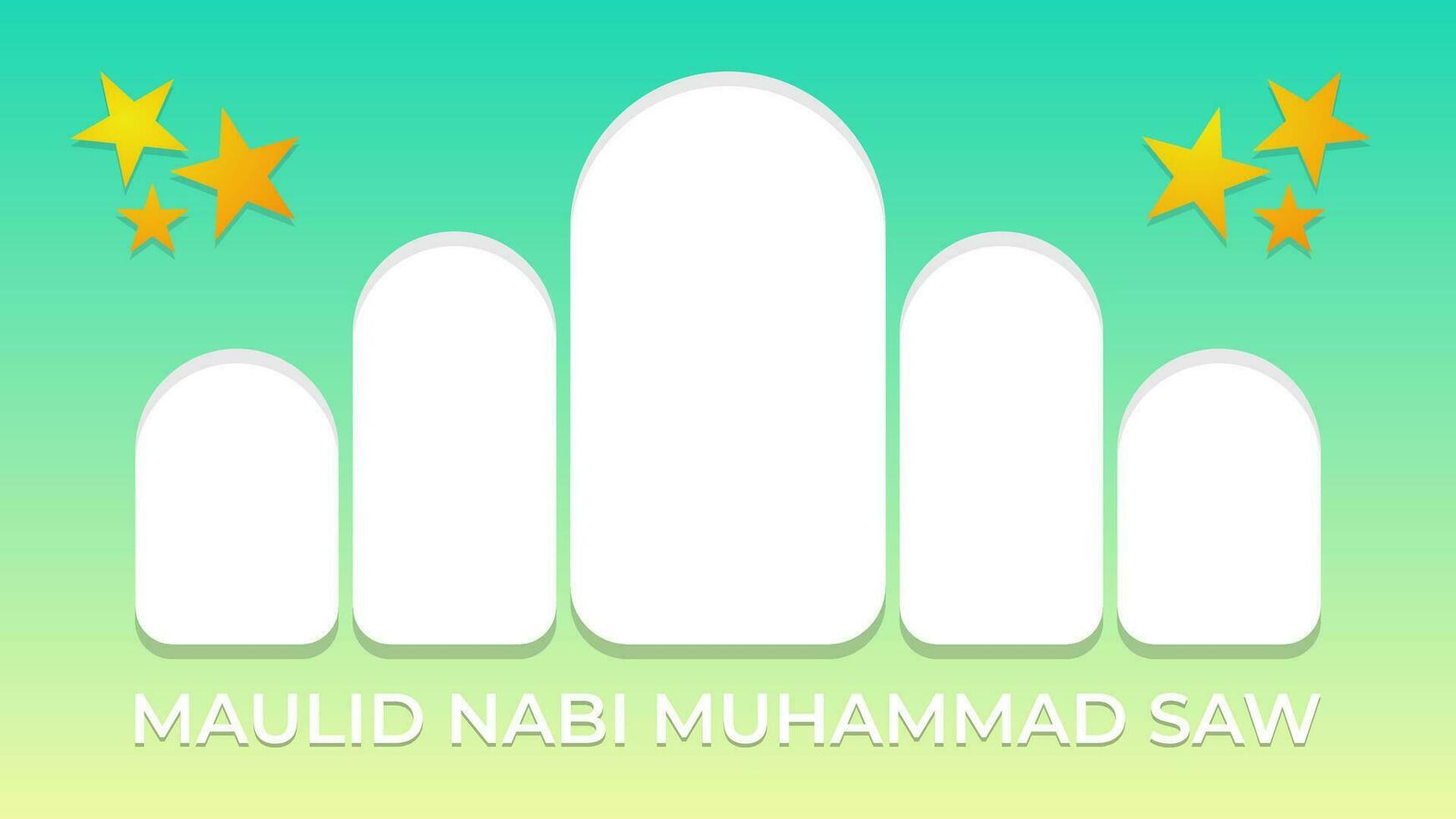 Islamic gradient modern and clean background vector