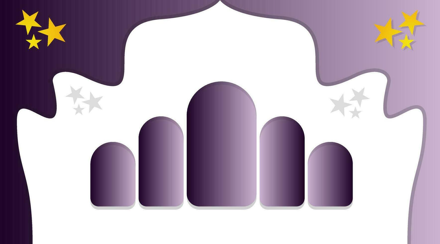Islamic gradient modern and clean background vector
