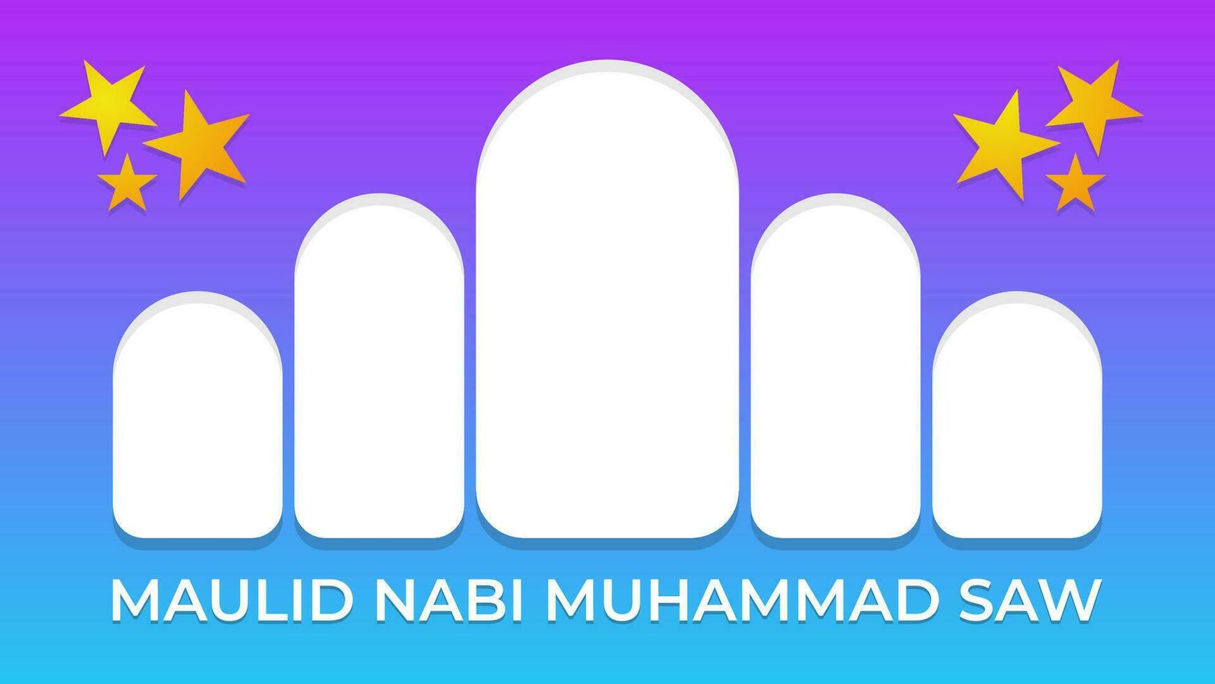 Islamic gradient modern and clean background vector