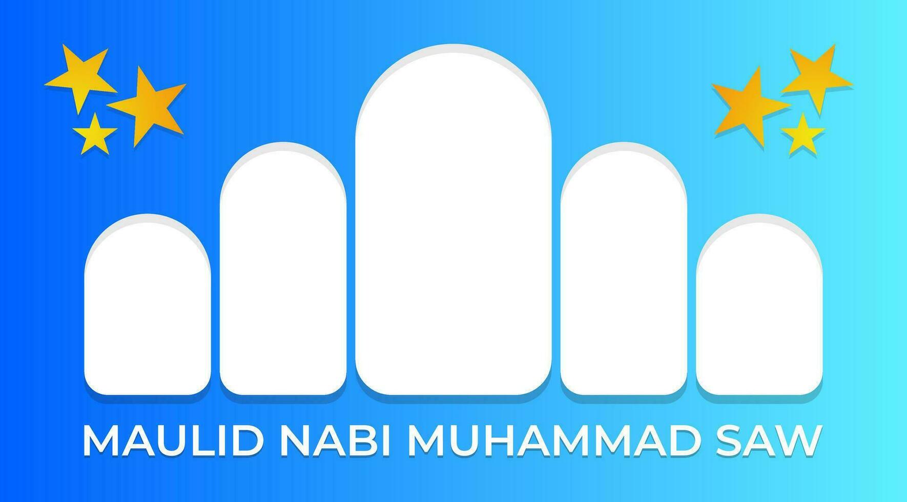Islamic gradient modern and clean background vector
