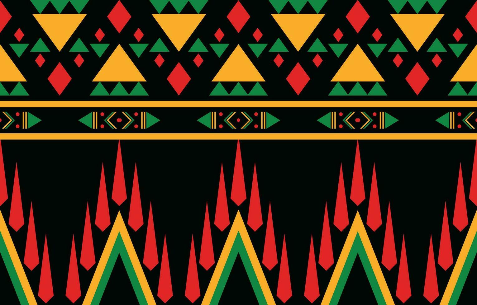 Ethnic abstract ikat art. Aztec ornament print. geometric ethnic pattern seamless  color oriental.  Design for background ,curtain, carpet, wallpaper, clothing, wrapping, Batik, vector illustration.