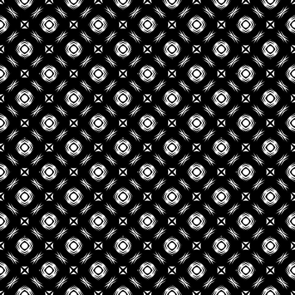 Black and white seamless pattern texture. Greyscale ornamental graphic design. vector