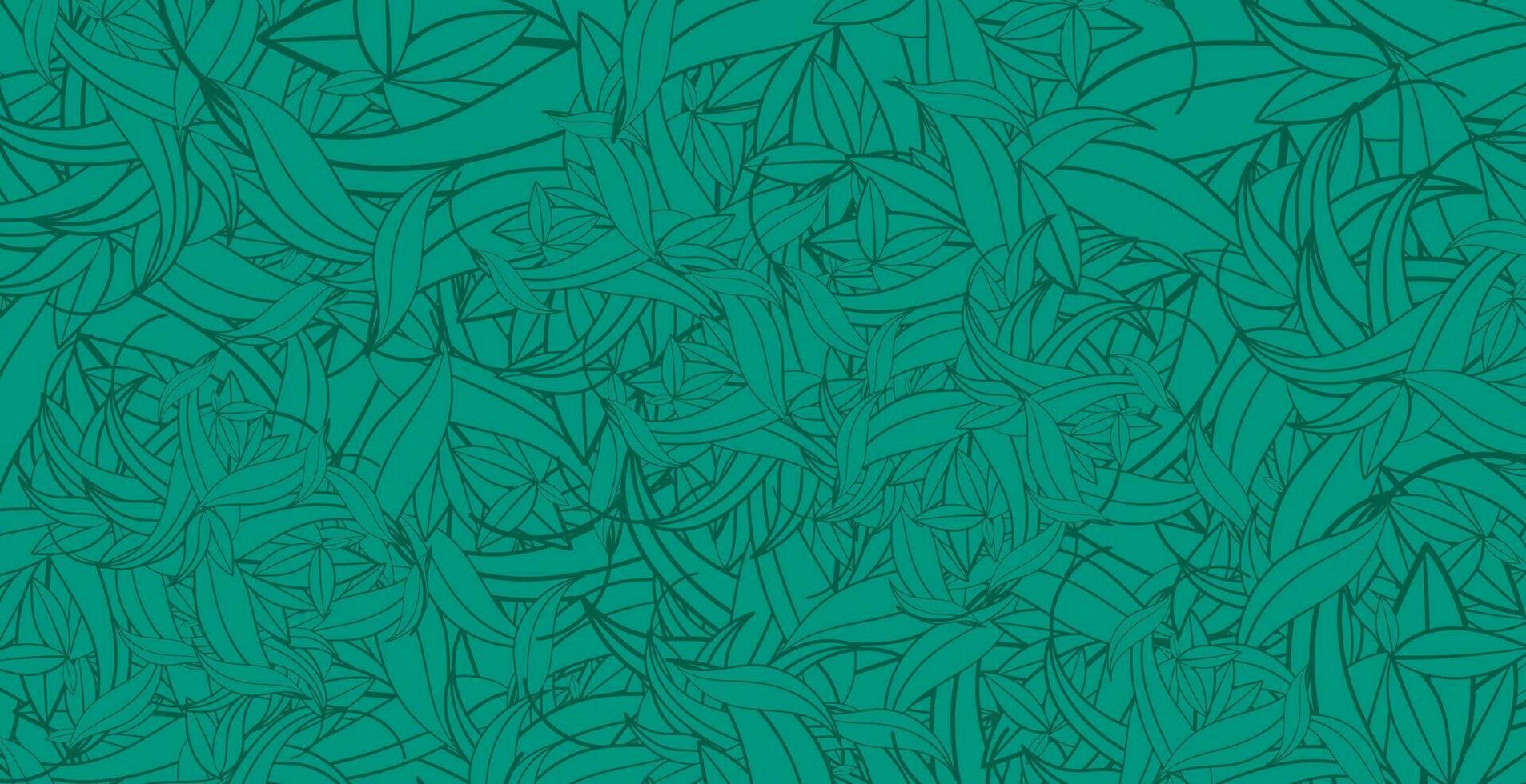 Seamless pattern with leaves. Hand-drawn vector illustration.