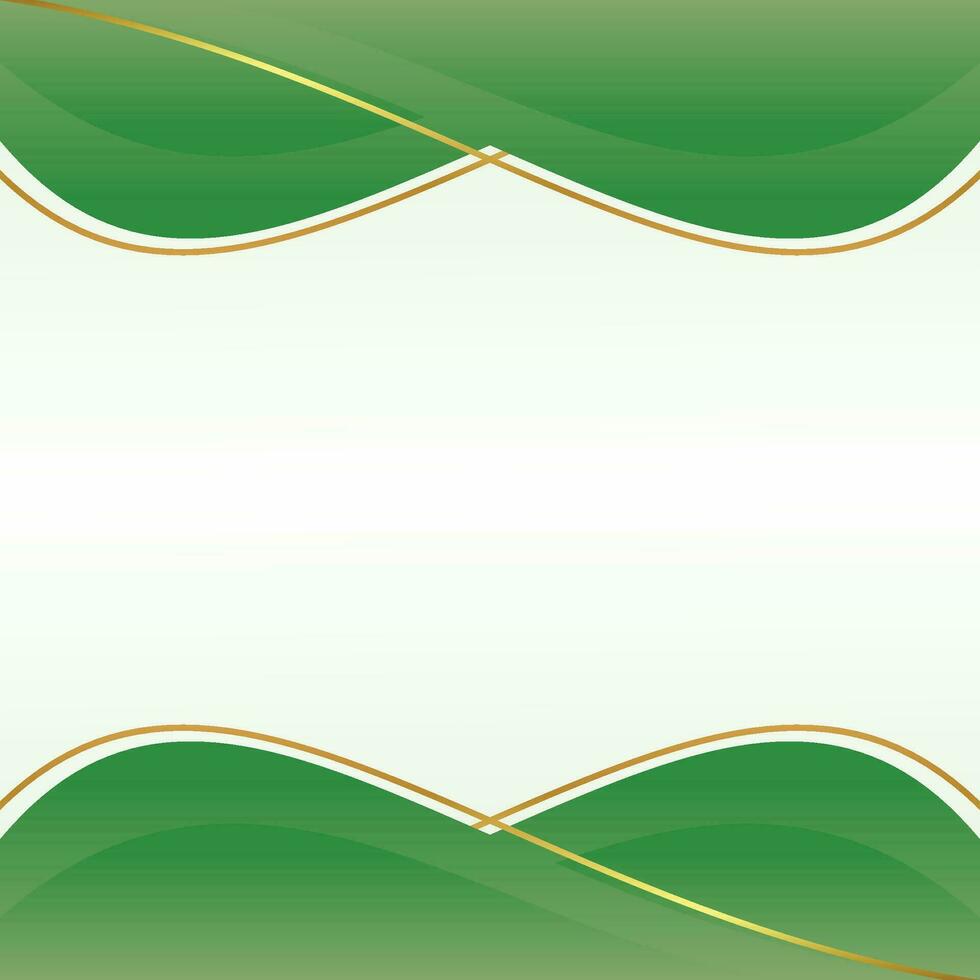 Gradient green background with leaf pattern, free copy space area. Template for banner, poster, social media, web. vector