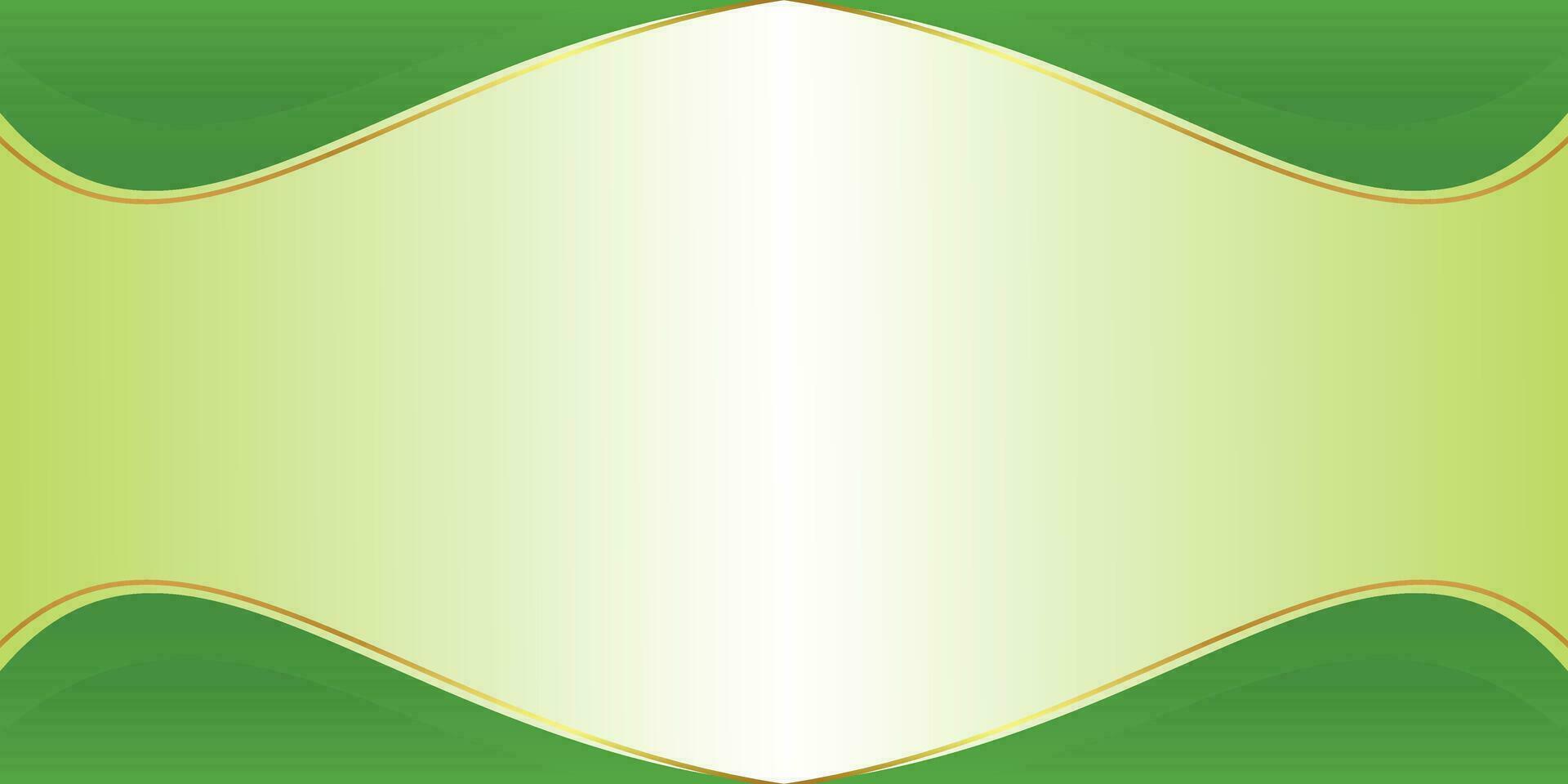 Gradient green background with leaf pattern, free copy space area. Template for banner, poster, social media, web. vector