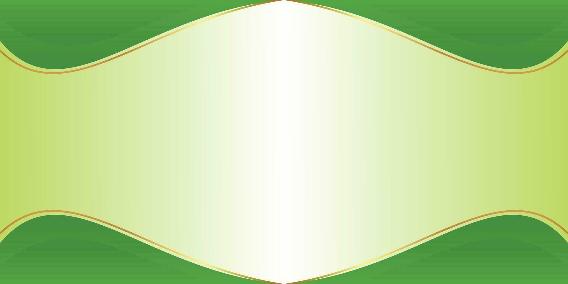 Gradient green background with leaf pattern, free copy space area. Template for banner, poster, social media, web. vector