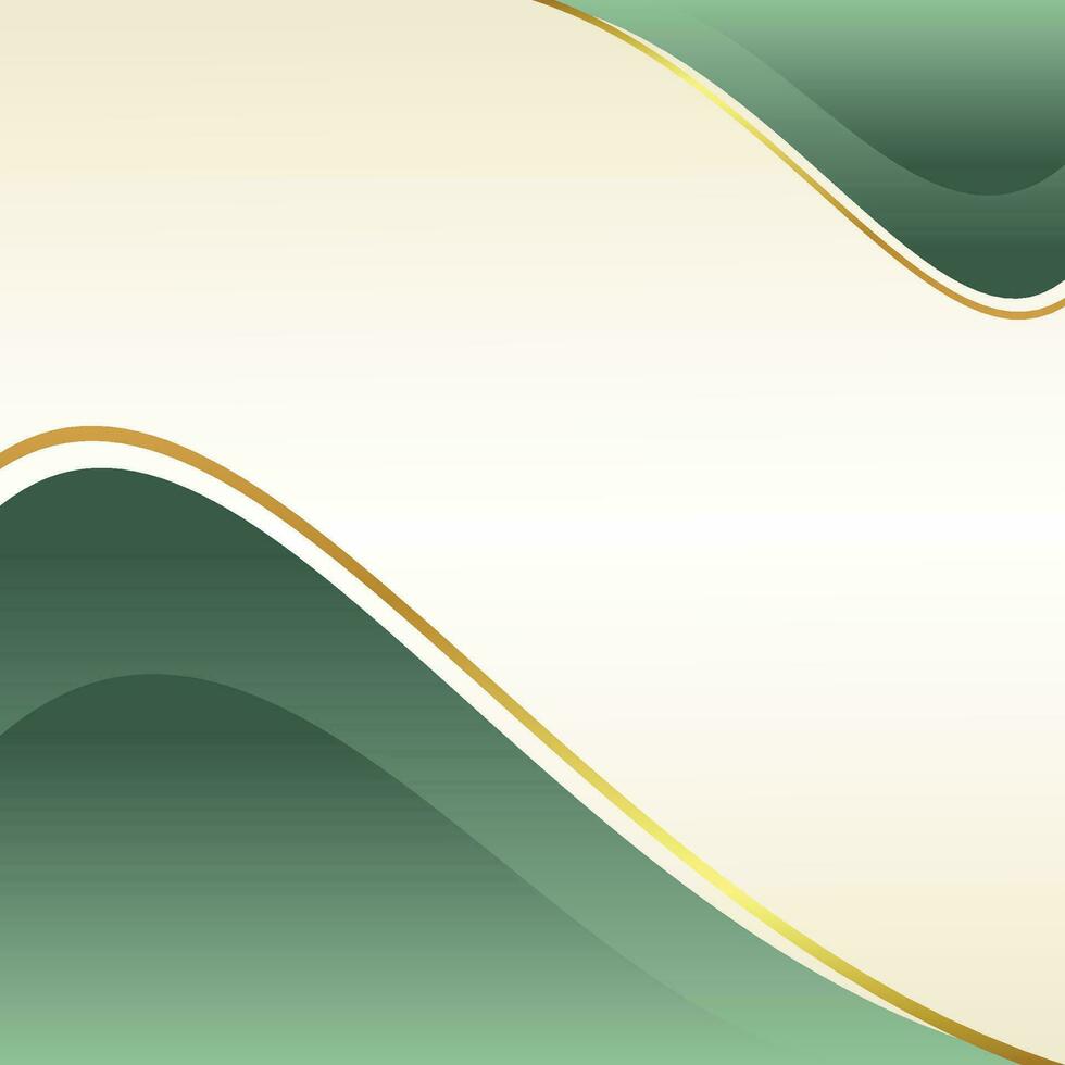 Gradient green background with leaf pattern, free copy space area. Template for banner, poster, social media, web. vector