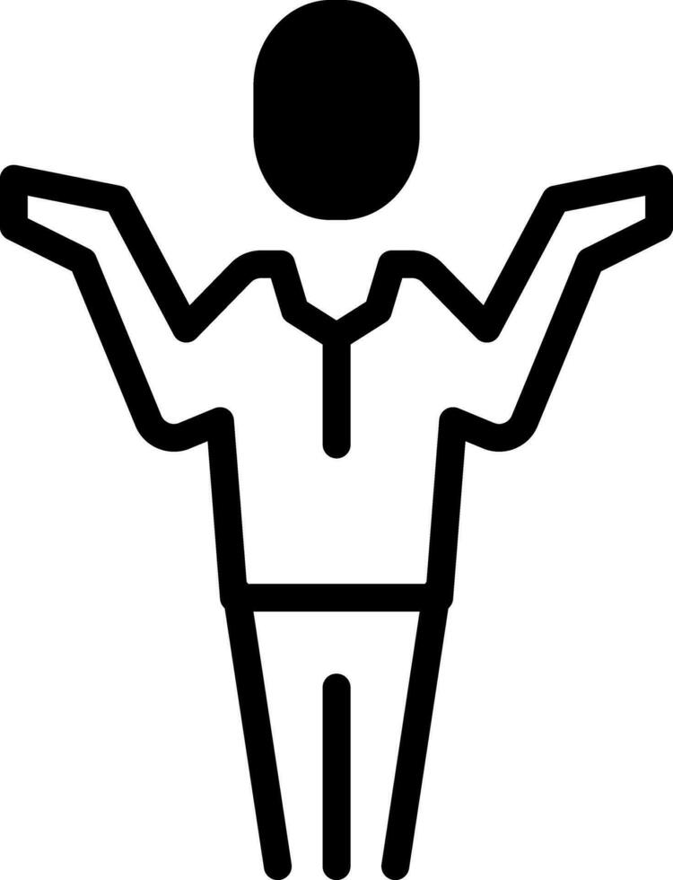 solid icon for knowing vector