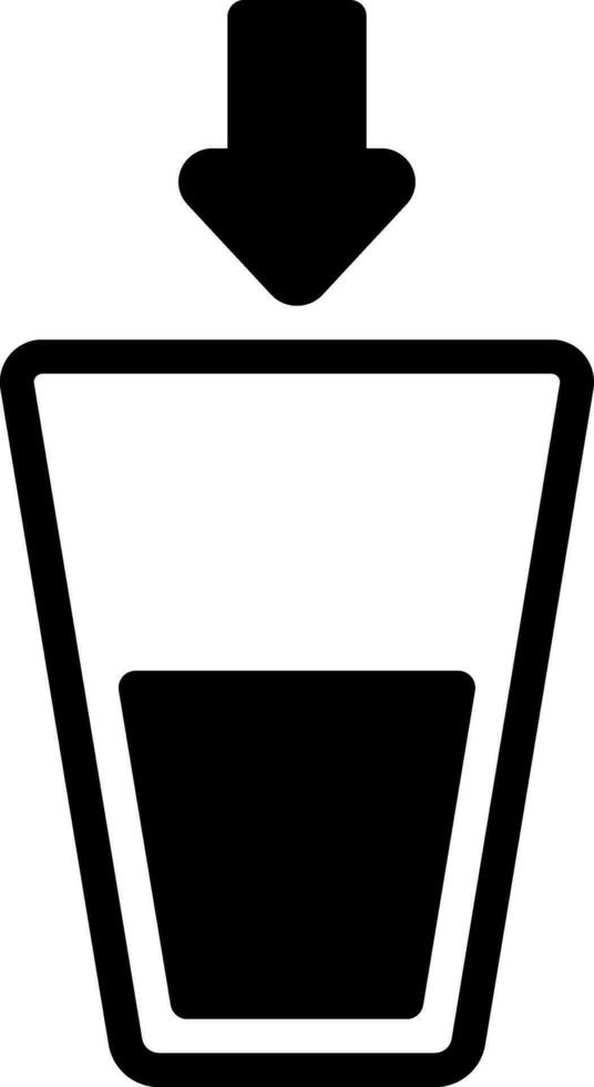 solid icon for into vector