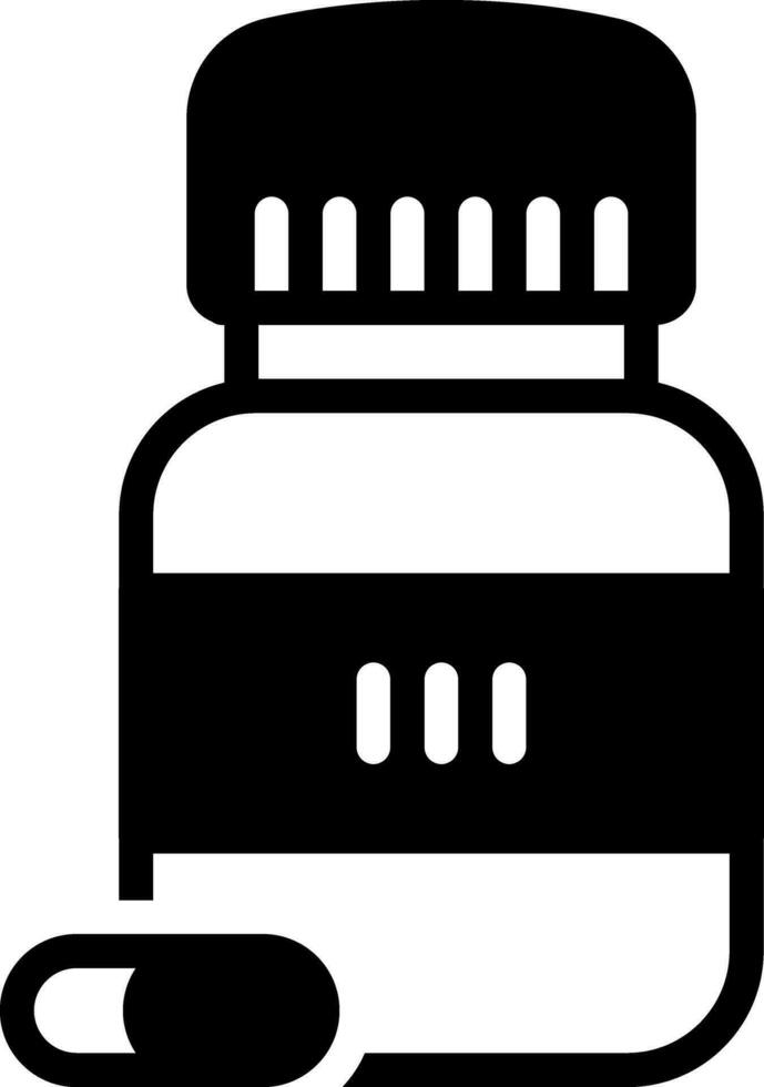 solid icon for medicine vector