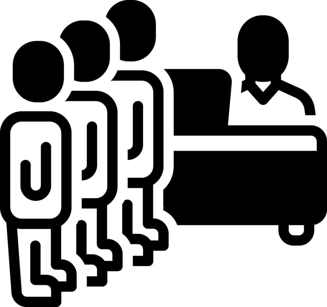 Solid icon for queue 30524076 vector art at vecteezy