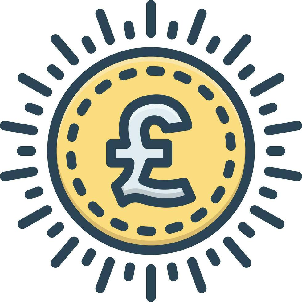 color icon for sterling vector