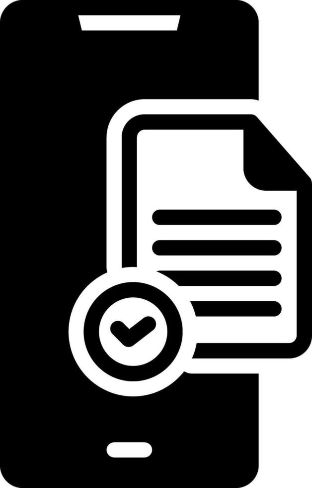 solid icon for validation vector