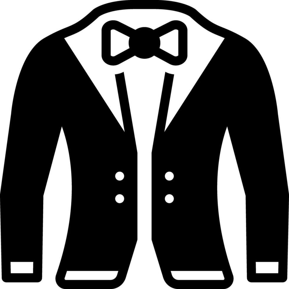 solid icon for suit vector
