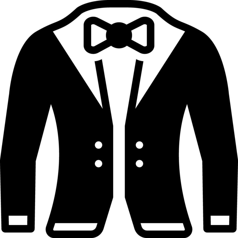 solid icon for suit vector