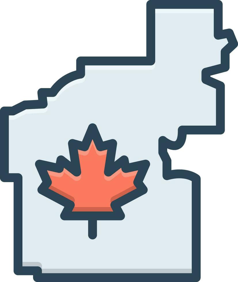 color icono para Edmonton vector