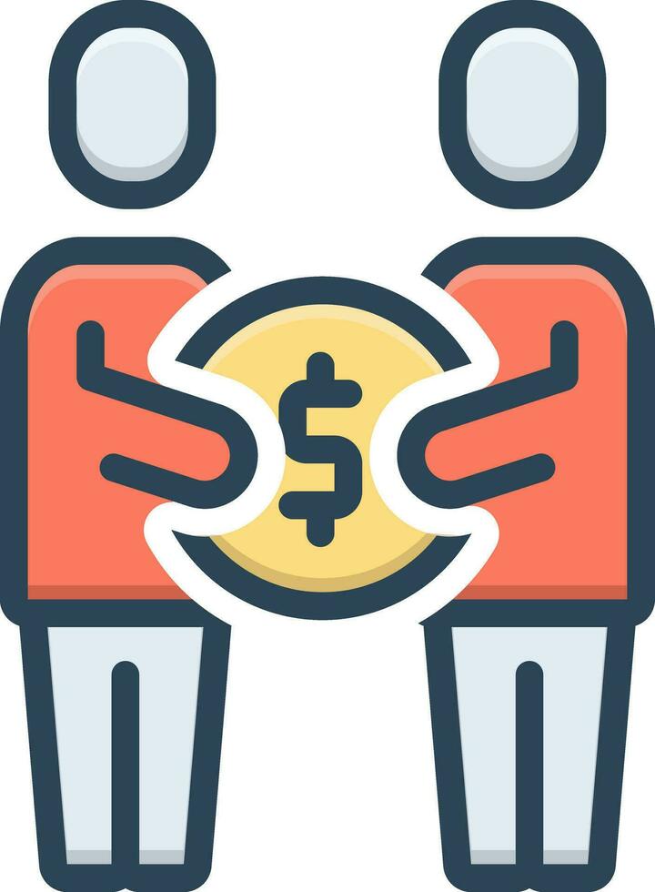 color icon for corruption vector