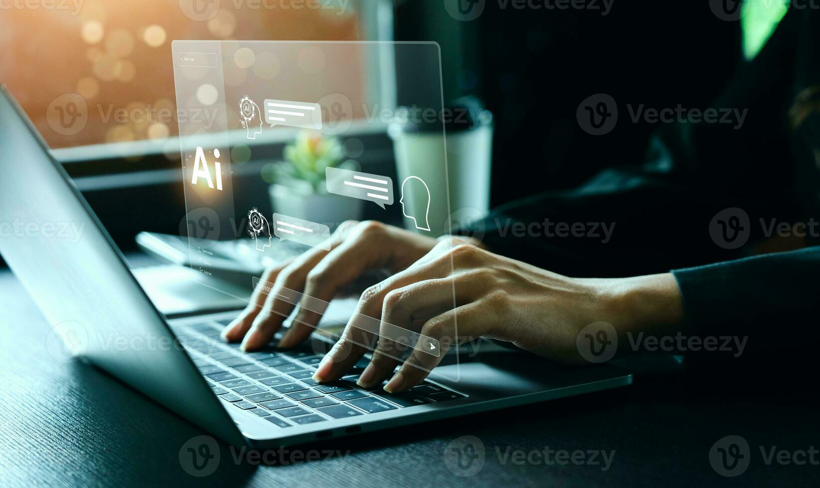 AI tech enhances businesses by processing data, improving decision-making, developing innovative products, automating processes, and boosting competitiveness. future technology photo