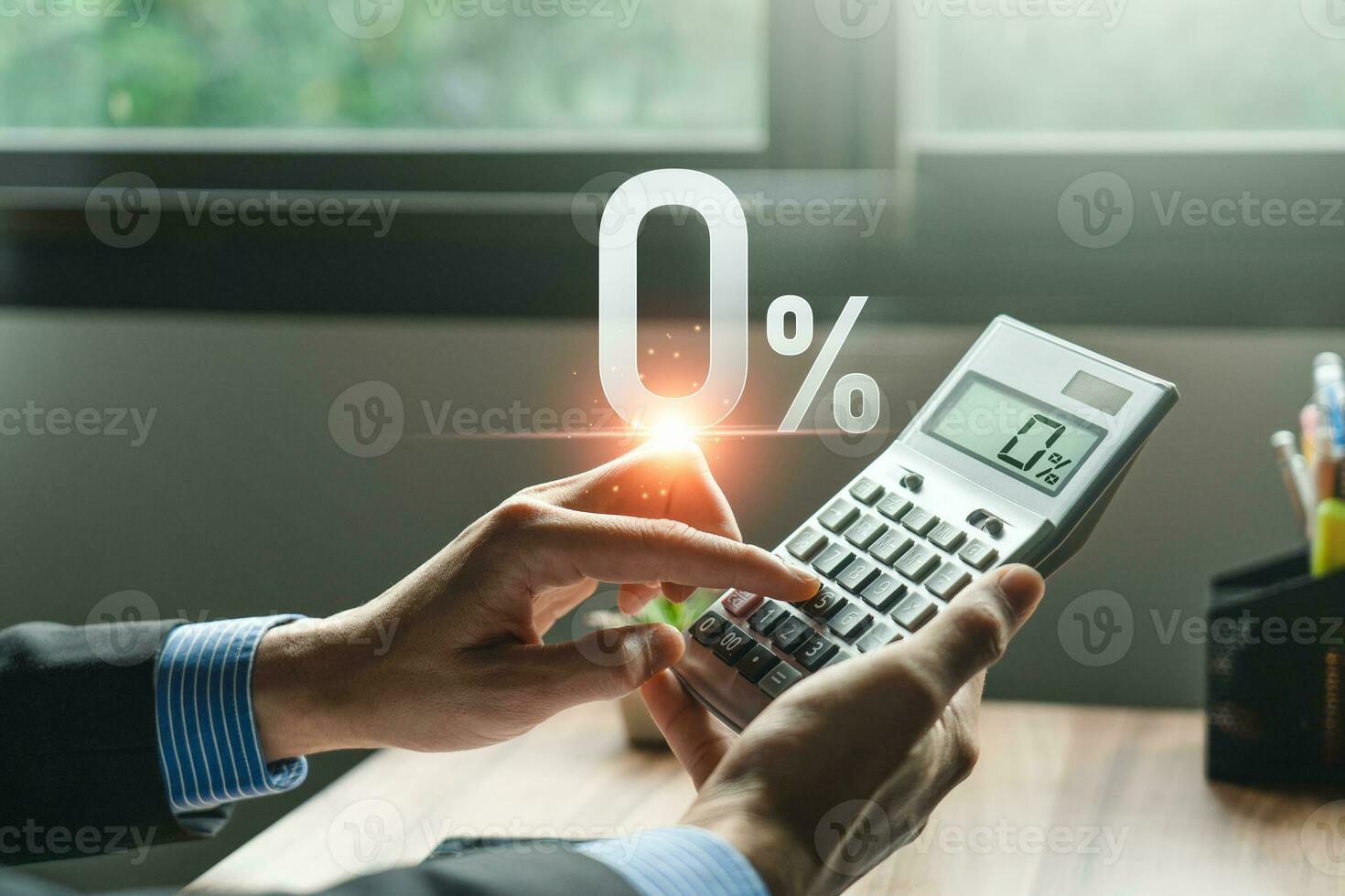 0, Zero percent commission and interest rate, for special offer of shopping department store and discount. Interest rate, installment payment, promotion, marketing, boost sales,  business strategy photo