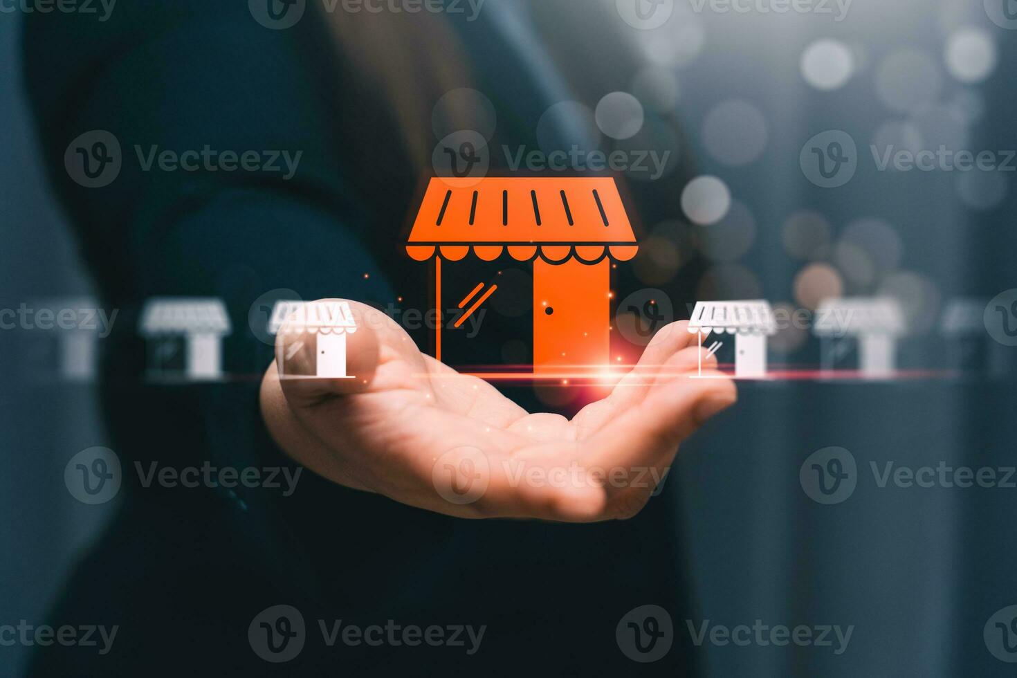 Franchise business concept, franchise network business marketing plan for branch growth and expansion. Successful franchise businesses excel in both the franchising model and marketing strategies. photo