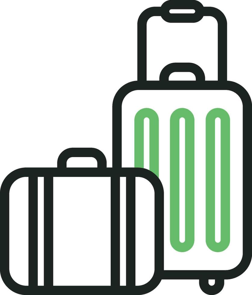 Luggage icon vector image. Suitable for mobile apps, web apps and print media.