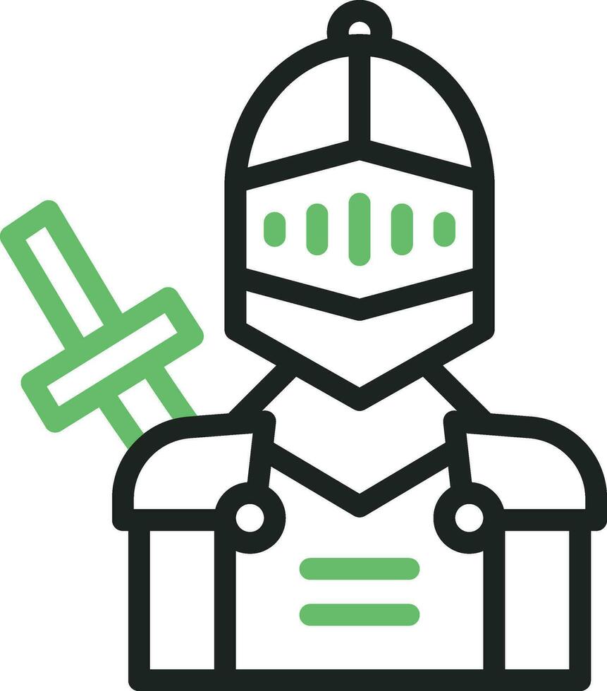 Knight icon vector image. Suitable for mobile apps, web apps and print media.