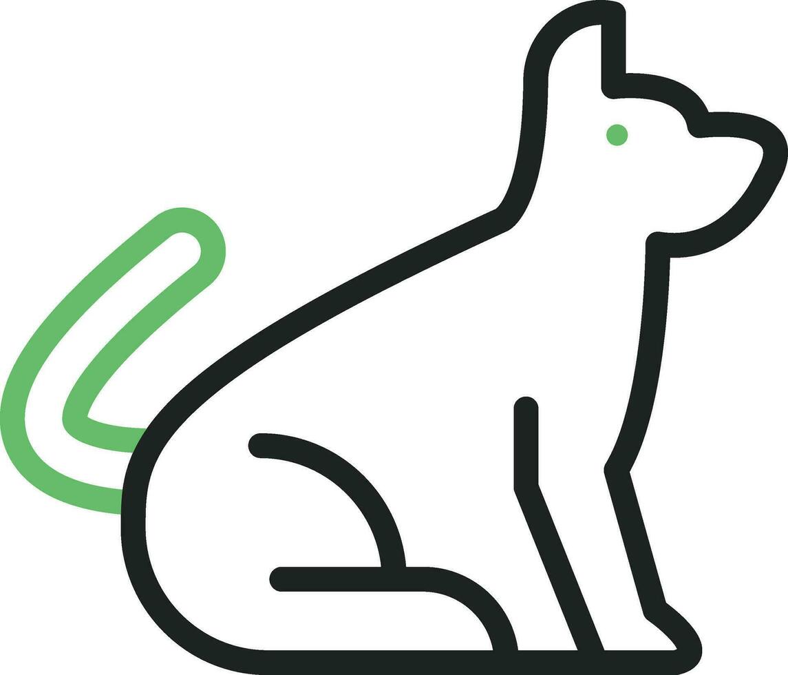 Dog icon vector image. Suitable for mobile apps, web apps and print media.