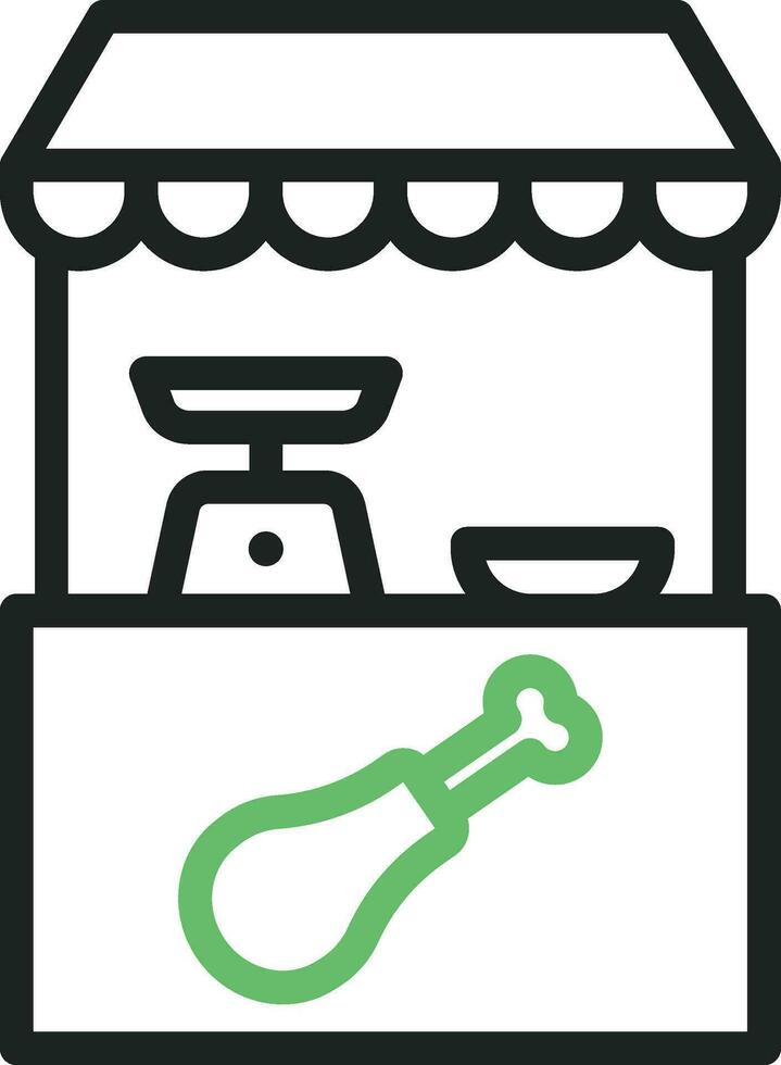 Chicken Shop icon vector image. Suitable for mobile apps, web apps and print media.