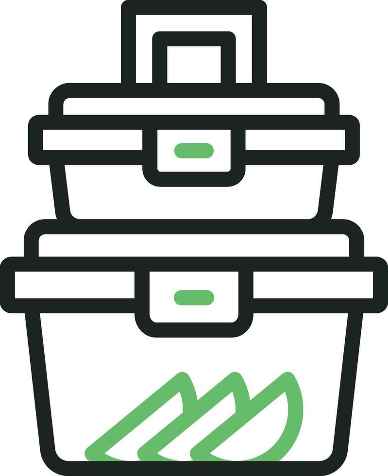 Lunch Box icon vector image. Suitable for mobile apps, web apps and print media.