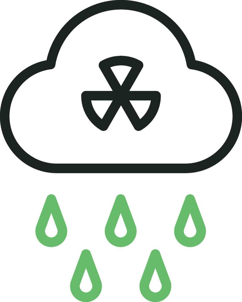 Acid Rain icon vector image. Suitable for mobile apps, web apps and print media.