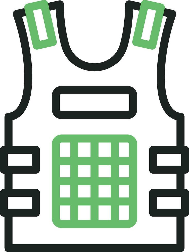 Bulletproof Jacket icon vector image. Suitable for mobile apps, web apps and print media.
