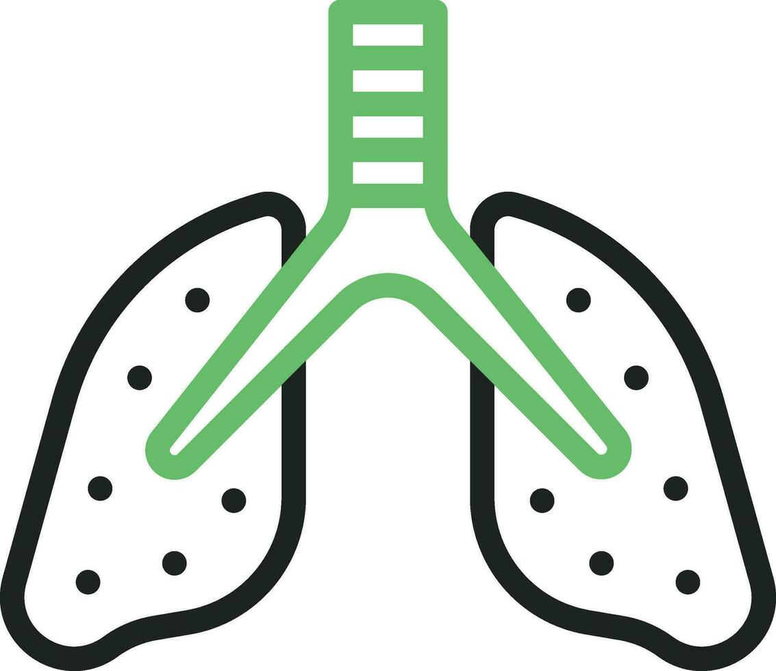 Lungs icon vector image. Suitable for mobile apps, web apps and print media.