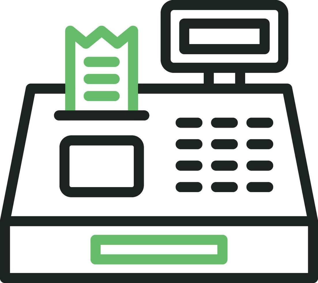 Cash Register icon vector image. Suitable for mobile apps, web apps and print media.