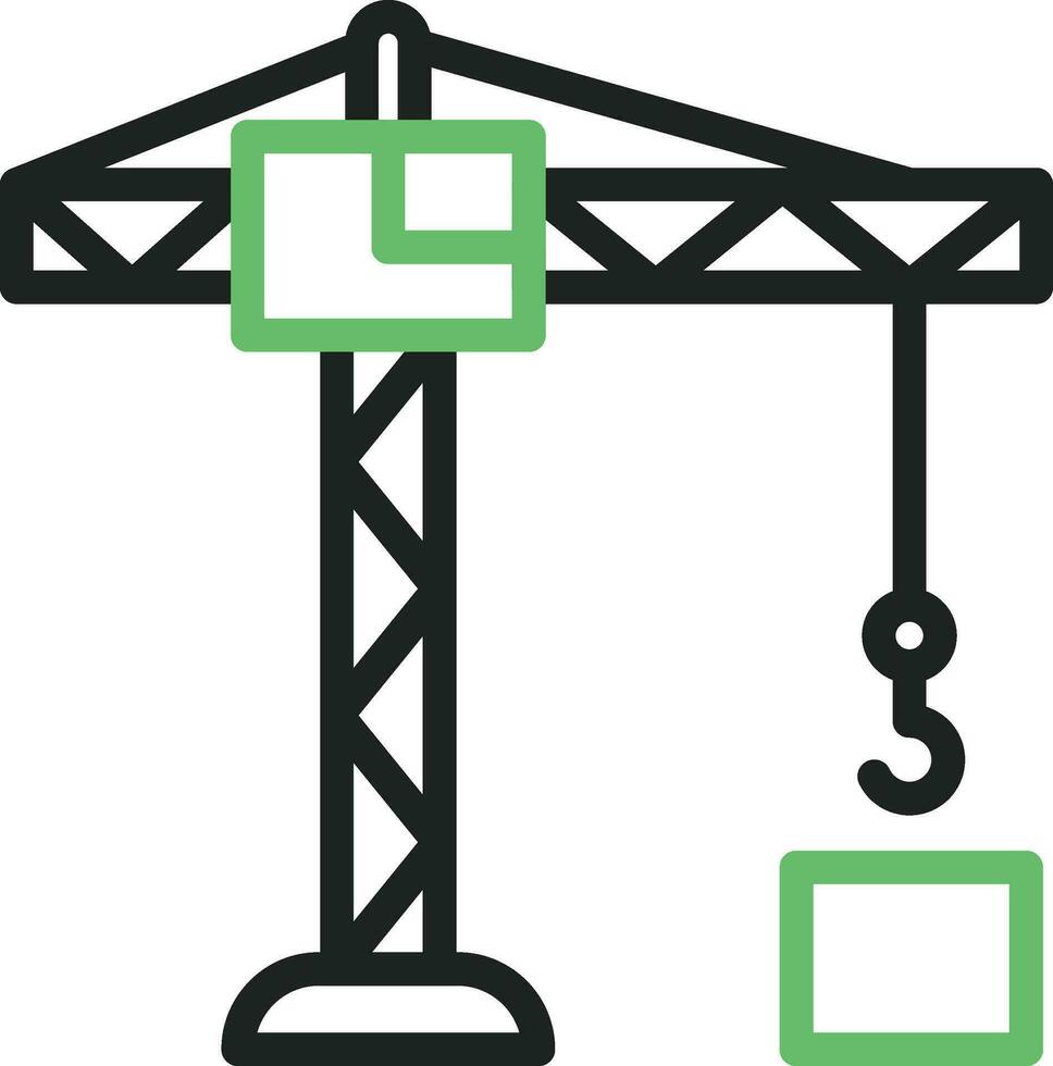 Crane Tower icon vector image. Suitable for mobile apps, web apps and print media.