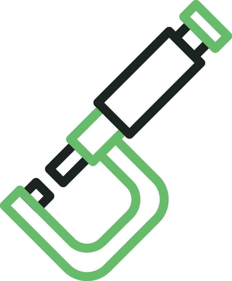 Micrometer icon vector image. Suitable for mobile apps, web apps and print media.