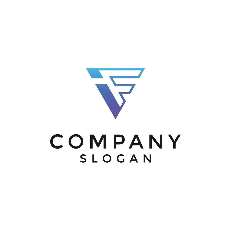 Letter IF or FI logo vector