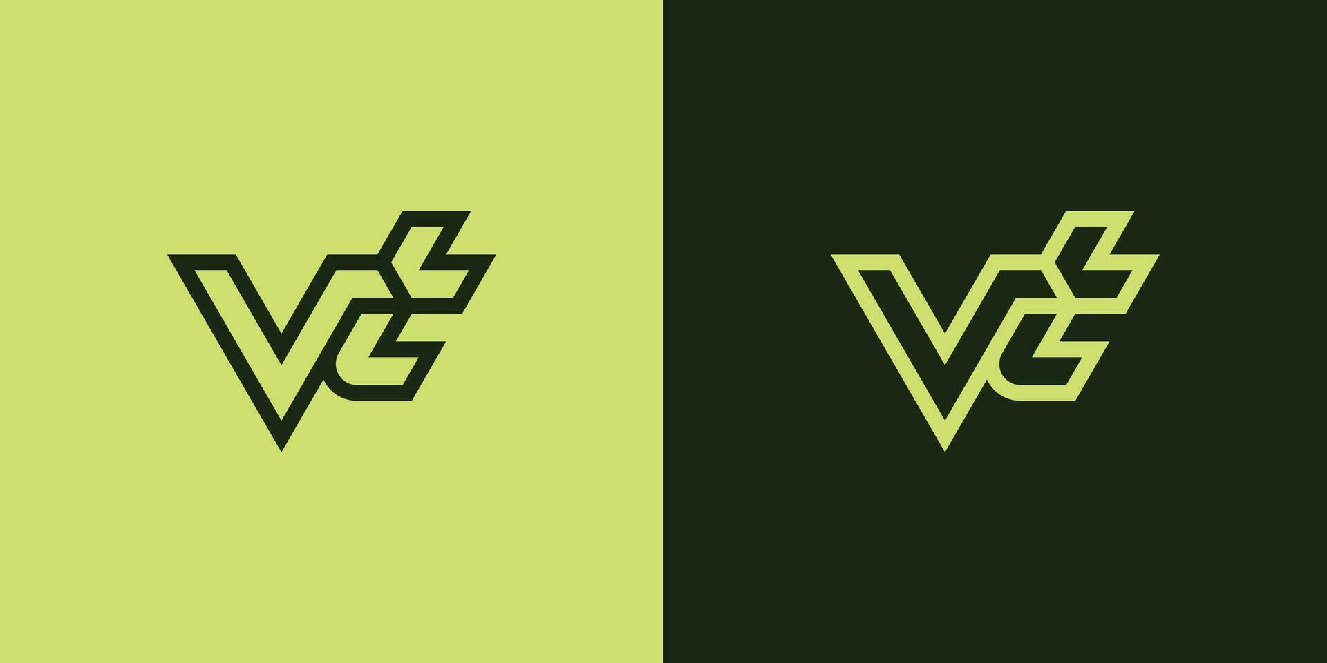 Initial letter VT or TV monogram logo vector