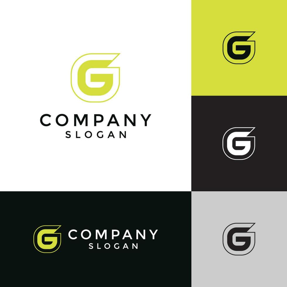 Letter GG or Double G logo vector