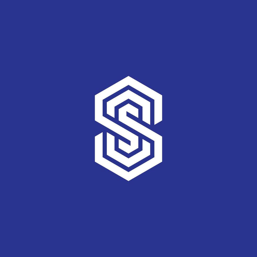 Modern initial letter OS or SO monogram logo vector