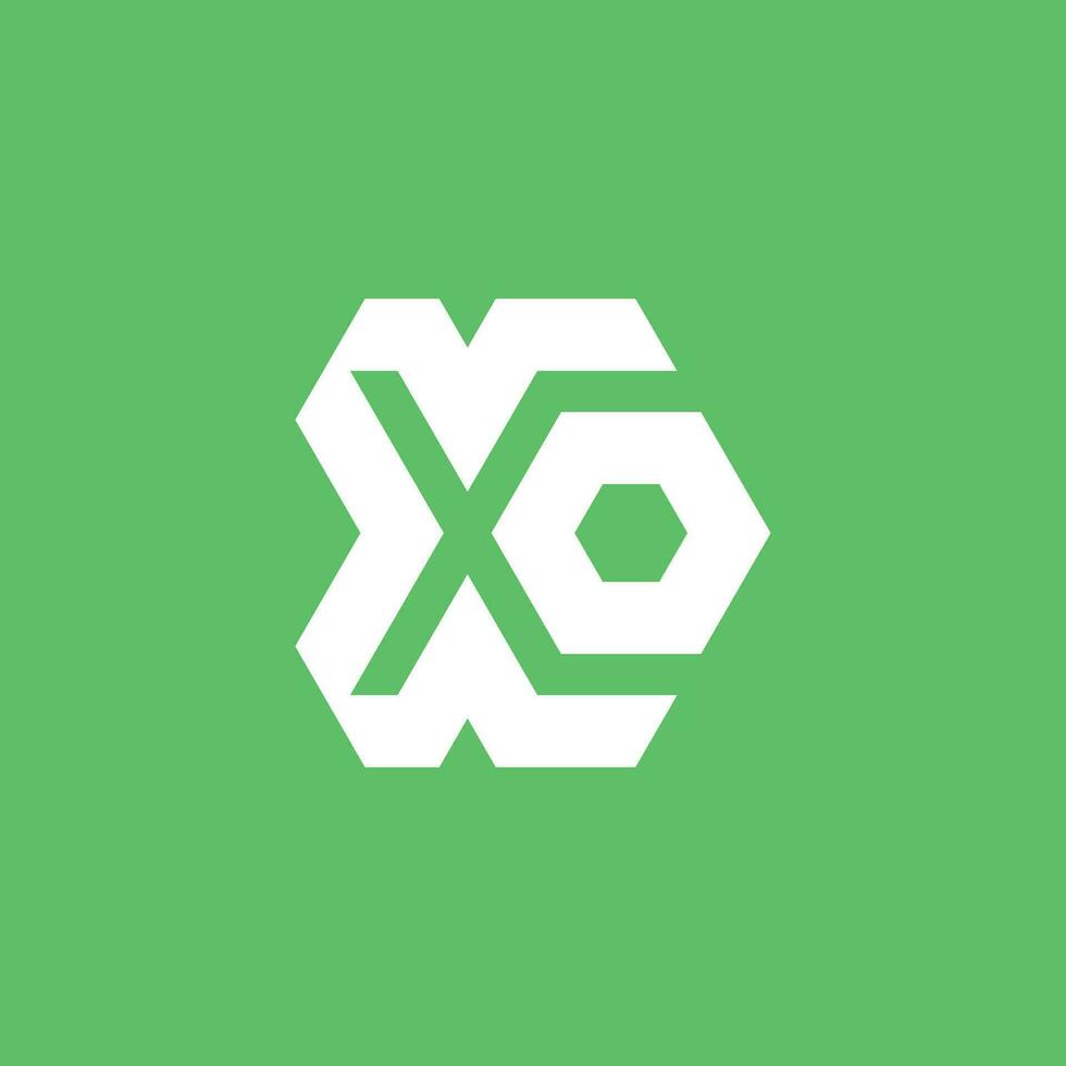 Initial letter XO or or monogram logo vector